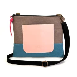 Daniel Chong Bandolera mini cuadrada con bolsillo* Bandoleras Mini