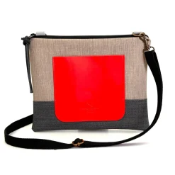 Daniel Chong Bandolera mini cuadrada con bolsillo* Bandoleras Mini