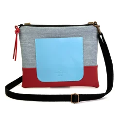 Daniel Chong Bandolera mini cuadrada con bolsillo* Bandoleras Mini