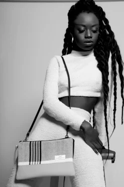 Daniel Chong Bandolera mini cuadrada loneta espiga* Bandoleras Mini