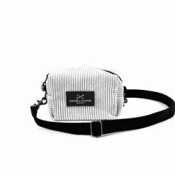 Daniel Chong Bandolera Mini Cube cuadros gris y mostaza 'XS'* Bandoleras Mini