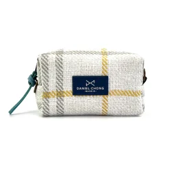 Daniel Chong Bandolera Mini Cube cuadros mostaza y gris 'S'* Bandoleras Mini