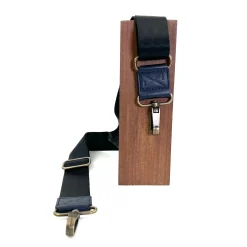 Daniel Chong Bandolera regulable lujada Azul Marino* Bolsos Messenger|Bandoleras Cuadradas