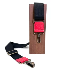 Daniel Chong Bandolera regulable lujada rojo* Bolsos Messenger|Bandoleras Slim