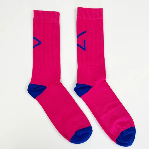 Daniel Chong Calcetines Pink & Blue logo* Calcetines