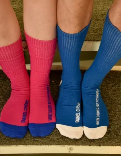Daniel Chong Calcetines Pink & Blue logo* Calcetines
