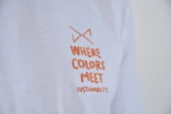 Daniel Chong CAMISETA BLANCA BORDADO NARANJA*Hombre Hombre