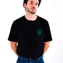 Daniel Chong CAMISETA NEGRA BORDADO VERDE*Hombre Hombre