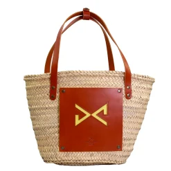 Daniel Chong Capazo mimbre, apliques y asas en piel de curtición vegetal*Mujer Mujer|Bolsos De Viaje