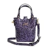 Daniel Chong Little t-shirt bag Charol Morado* Bolsos De Piel