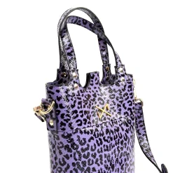 Daniel Chong Little t-shirt bag Charol Morado* Bolsos De Piel