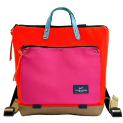 Daniel Chong Mochila book holder cuadrada impermeable DZ fluor* Mochilas Book Holder Cuadradas|Mochilas Book Holder