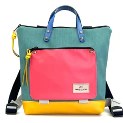 Daniel Chong Mochila Book Holder Mini Cuadrada Impermeable DZ* Mochilas Mini Cuadradas Book Holder