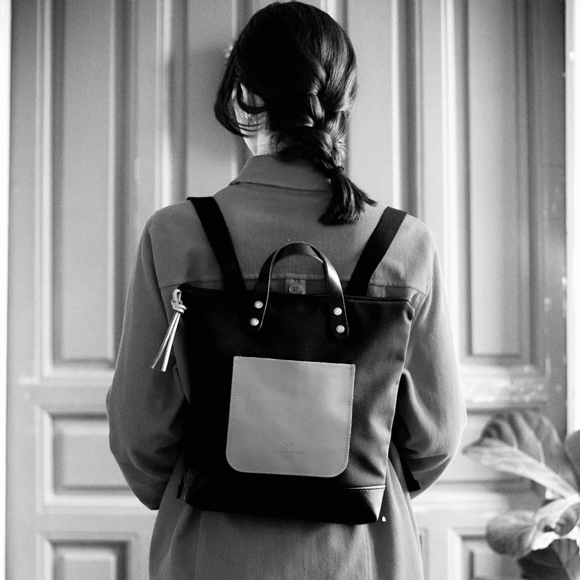 Daniel Chong Mochila Slim Mini Cuadrada Loneta* Mochilas Mini Cuadradas|Mochilas Mini