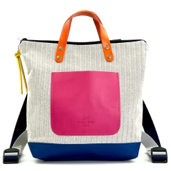 Daniel Chong Mochila Slim Mini Cuadrada Loneta* Mochilas Mini Cuadradas|Mochilas Mini