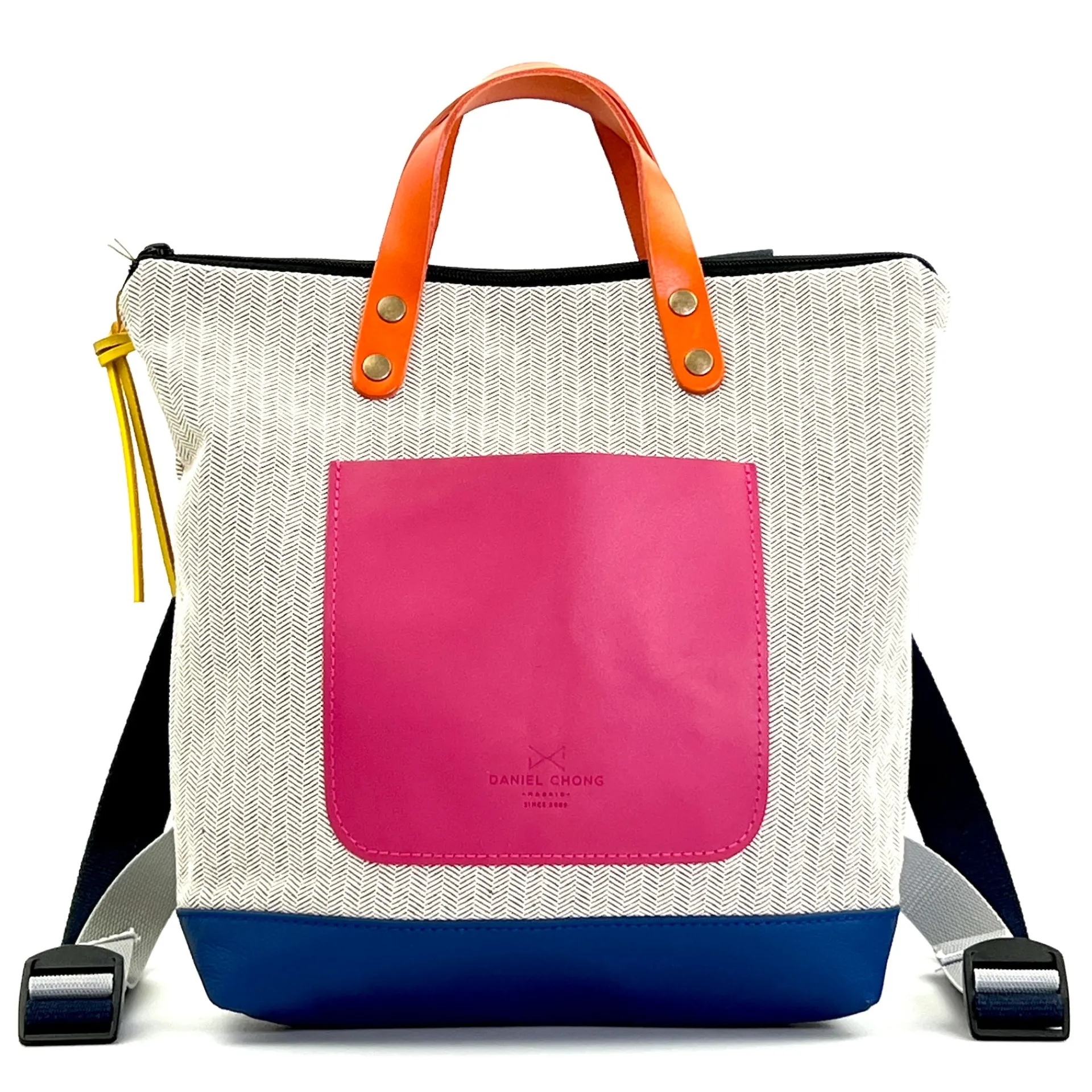 Daniel Chong Mochila Slim Mini Cuadrada Loneta* Mochilas Mini Cuadradas|Mochilas Mini