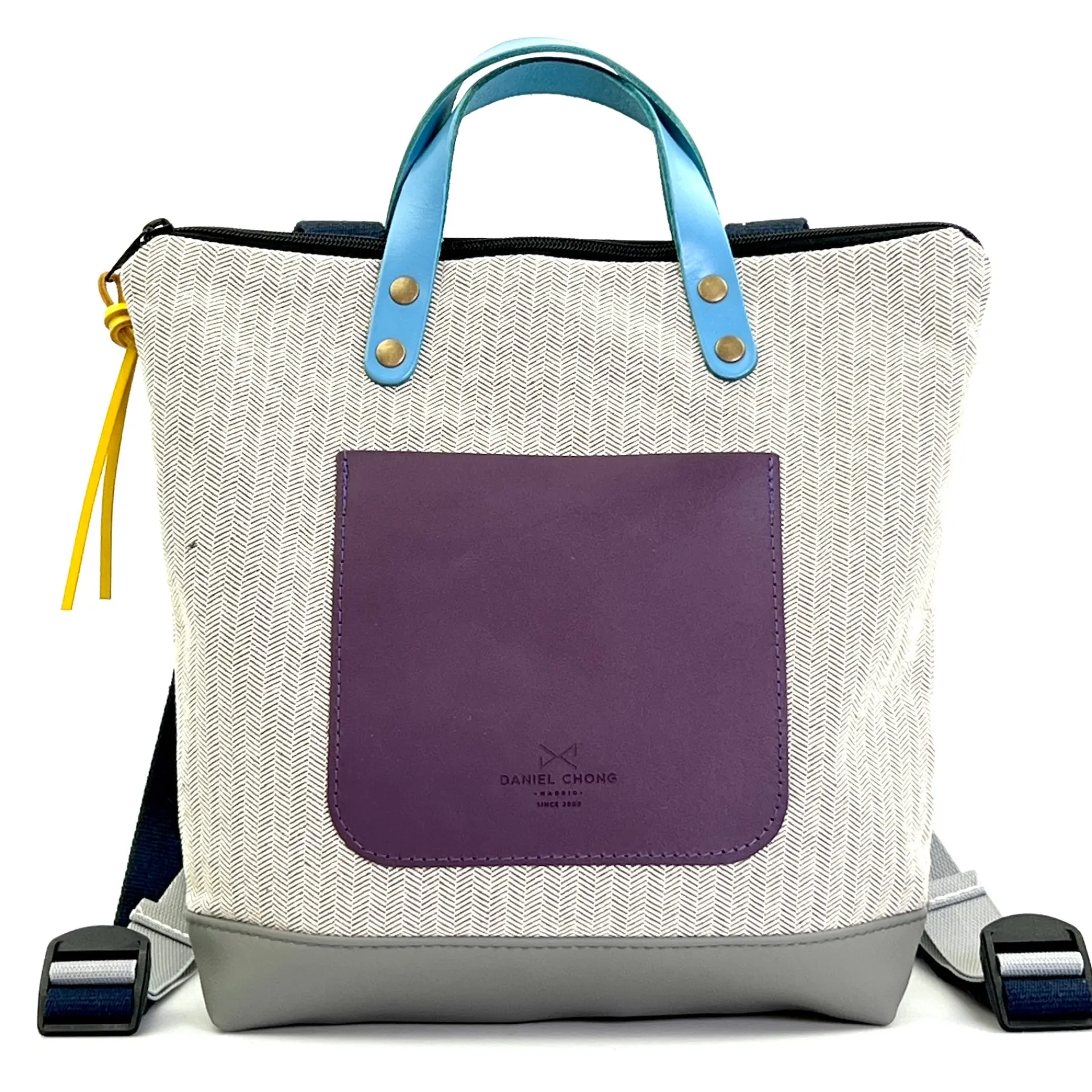 Daniel Chong Mochila Slim Mini Cuadrada Loneta* Mochilas Mini Cuadradas|Mochilas Mini