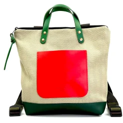 Daniel Chong Mochila Slim Mini Cuadrada Loneta* Mochilas Mini Cuadradas|Mochilas Mini