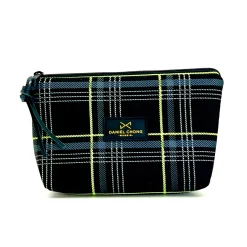 Daniel Chong Neceser Acolchado cuadros verde* Neceseres