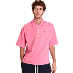 Daniel Chong OVER ZIP POLO ROSA unisex*Mujer Hombre|Mujer