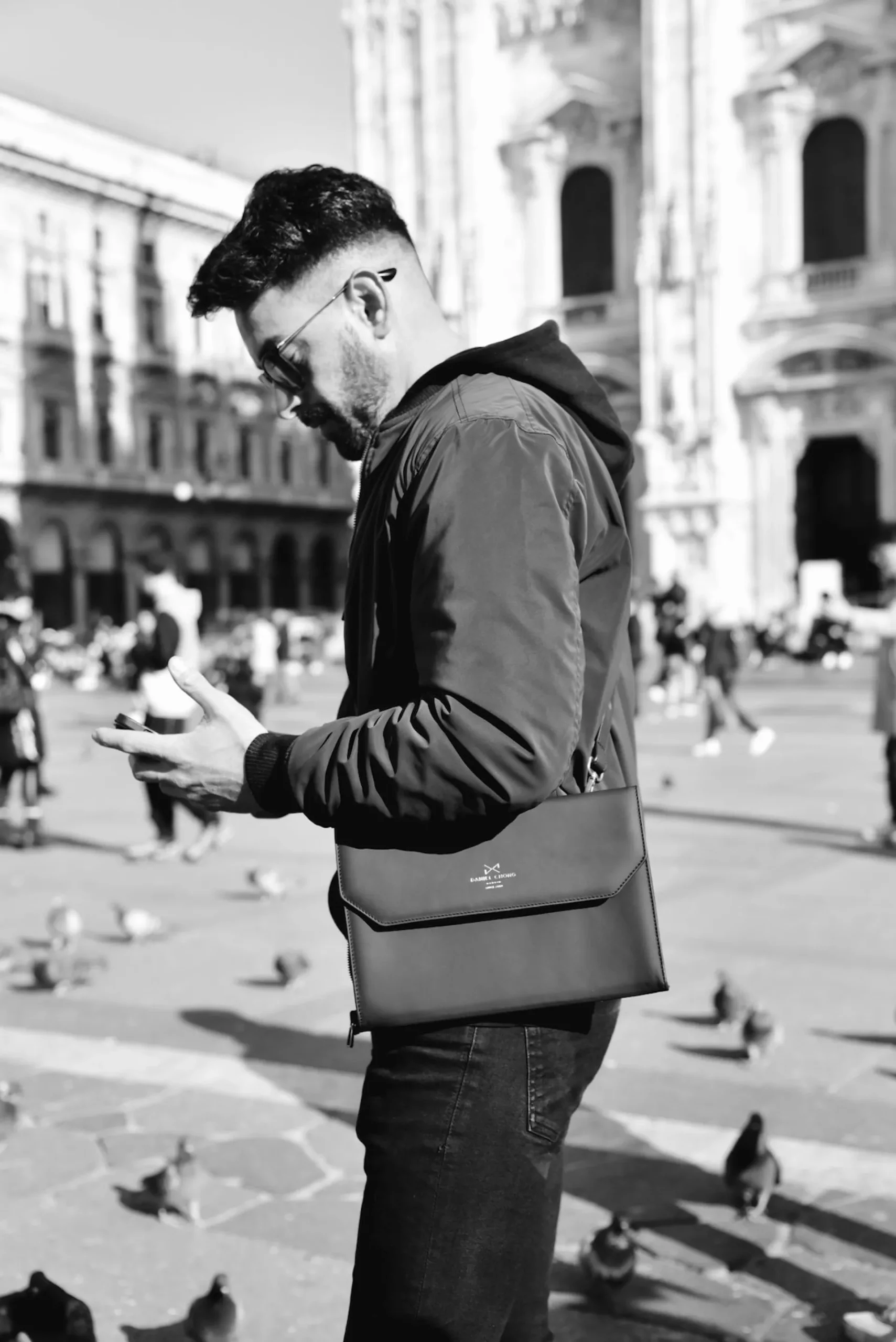 Daniel Chong Sobre de piel* Bolsos De Piel