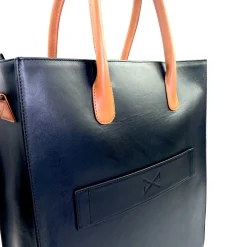 Daniel Chong THE CLERK MAXI NEGRO & MARRON* Bolsos De Piel