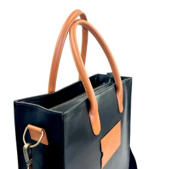 Daniel Chong THE CLERK MAXI NEGRO & MARRON* Bolsos De Piel