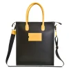 Daniel Chong THE CLERK MAXI NEGRO & MOSTAZA*Mujer Mujer|Bolsos De Piel