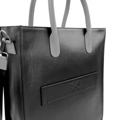 Daniel Chong THE CLERK MAXI NEGRO & MOSTAZA*Mujer Mujer|Bolsos De Piel