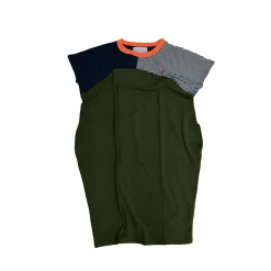 Daniel Chong VESTIDO OVER RAYAS BI COLOR*Mujer Mujer