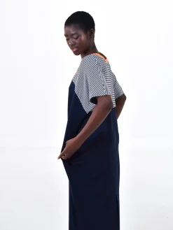 Daniel Chong VESTIDO OVER RAYAS FRONTALES*Mujer Mujer