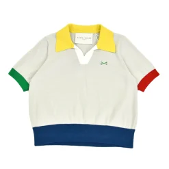 Daniel Chong Women Short Sleeve Knitted Polo GRIS*Mujer Mujer